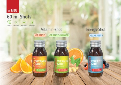 Vitamin Energy Shots mit Logo