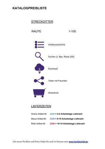 Streck-Raute-Gesamtkatalog