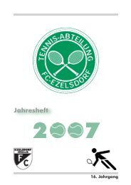 Tennis-Jahresheft 2007 - FC Ezelsdorf 1923