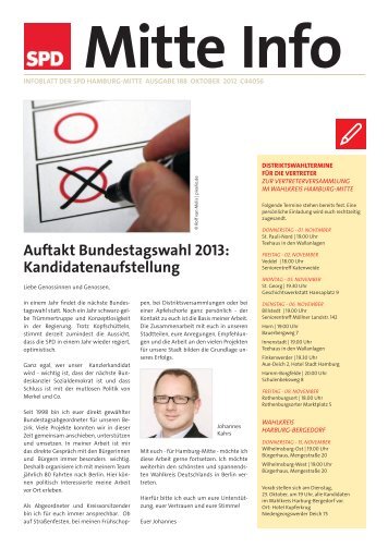 MitteInfo Oktober.indd - SPD Hamburg-Mitte