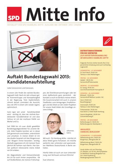 MitteInfo Oktober.indd - SPD Hamburg-Mitte