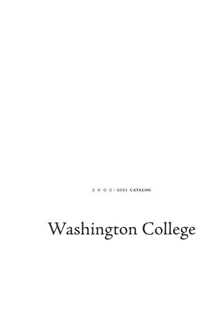Washington College Washington College
