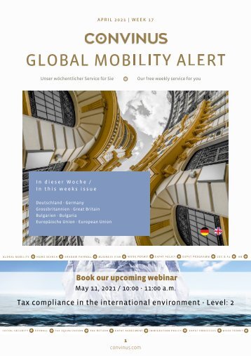 CONVINUS Global Mobility Alert Week 17