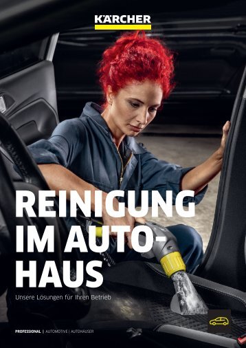 REINIGUNG IM AUTOHAUS.