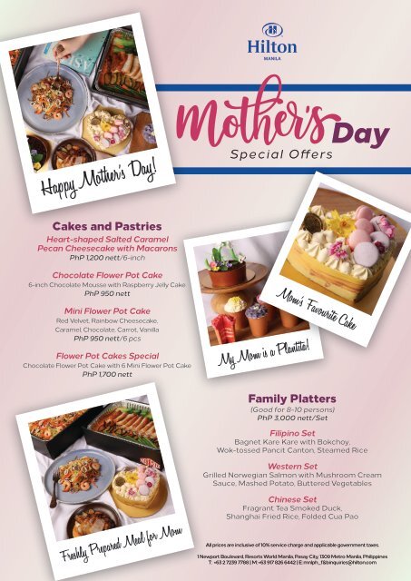 Hilton Manila Mother's Day Special Offers