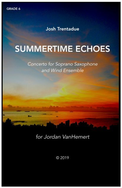 Summertime Echoes - FULL SCORE