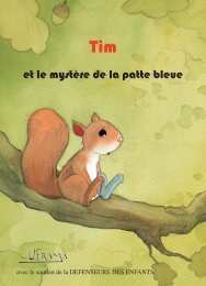 Tim et le mystere de la patte bleue pour les enfants