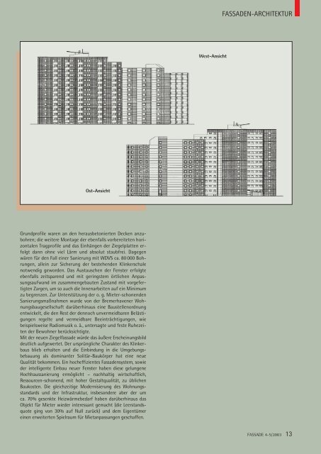 Beispielhafte Hochhaus-Sanierung - Fassade