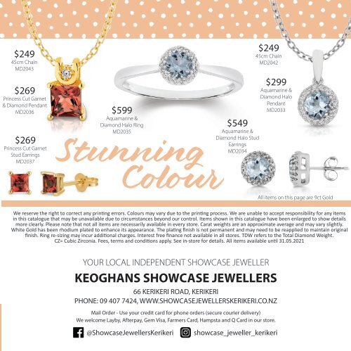 Keoghans Showcase Jewellers Mother's Day Catalogue