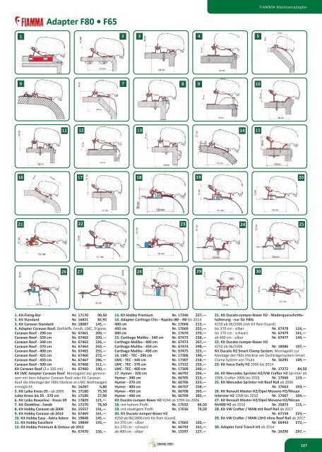 Camping Zubehör Katalog - Zelte