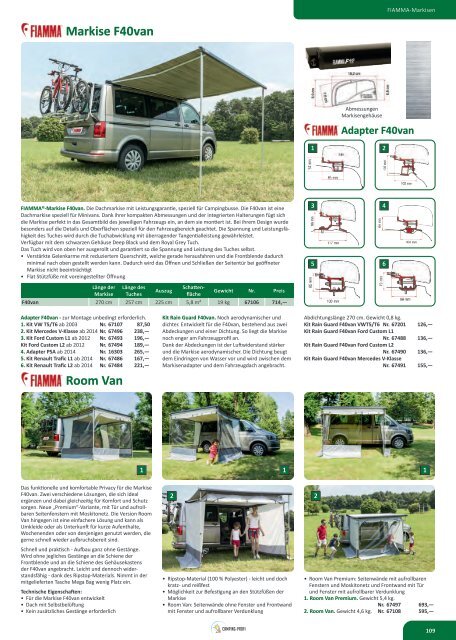 Camping Zubehör Katalog - Zelte