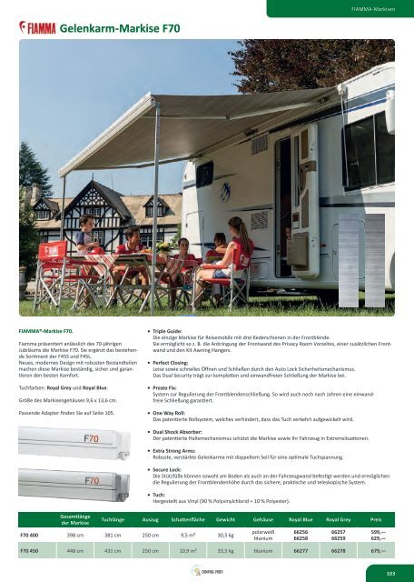 Camping Zubehör Katalog - Zelte