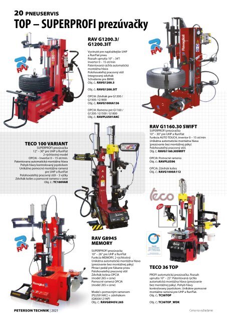 PETERSON TECHNIK - Katalóg 2021