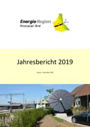 Jahresbericht 2019 Energieregion Knonauer Amt