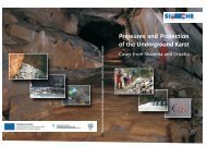 Pressures and Protection of the Underground Karst ̶ Cases from ...