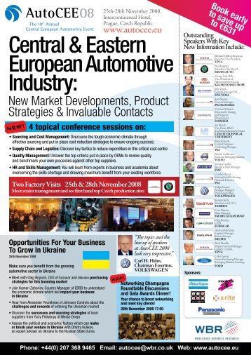 Central & Eastern European Automotive Industry - AmCham - Czech ...
