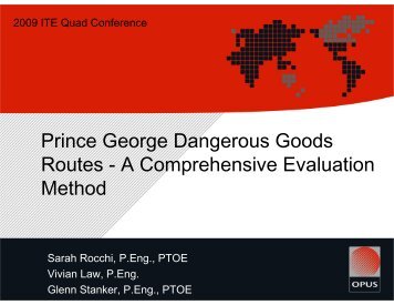 Prince George Dangerous Goods Routes - Greater Vancouver Section