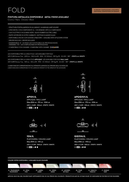 Cangini e Tucci lighting collection 2021