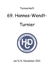 69. Hannes-Wendt-Turnier - Hockey-Club an der Delme e.V.