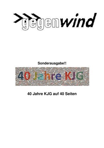 40 Jahre KJG auf 40 Seiten - KJG Diözesanverband Aachen