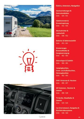 Camping Zubehör Katalog bei Wohnwagen Bruns - Elektro