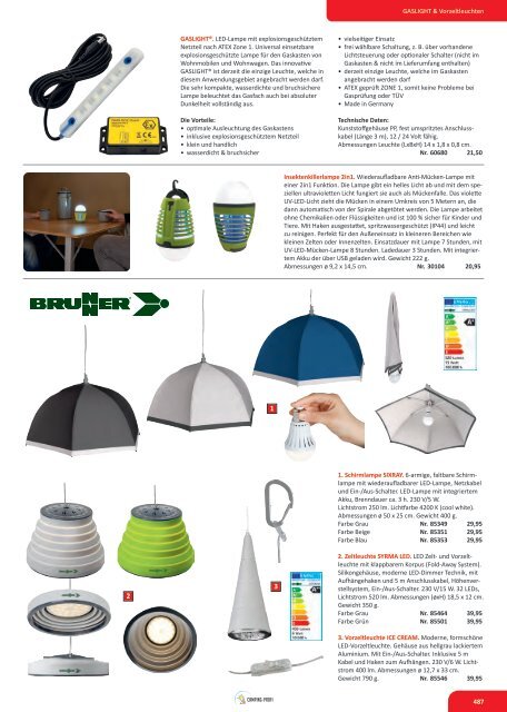 Camping Zubehör Katalog bei Wohnwagen Bruns - Elektro