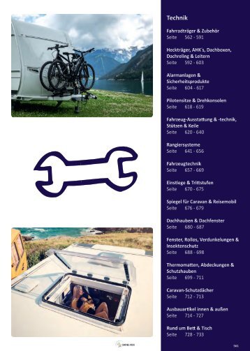Camping Zubehör Katalog bei Wohnwagen Bruns - Technik