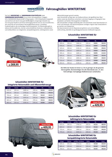 Camping Zubehör Katalog bei Wohnwagen Bruns - Technik