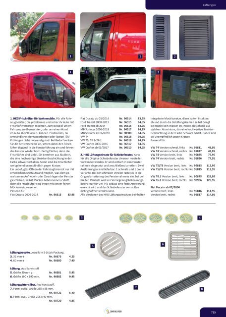 Camping Zubehör Katalog bei Wohnwagen Bruns - Technik