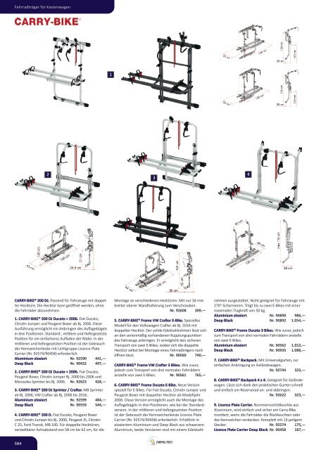 Camping Zubehör Katalog bei Wohnwagen Bruns - Technik