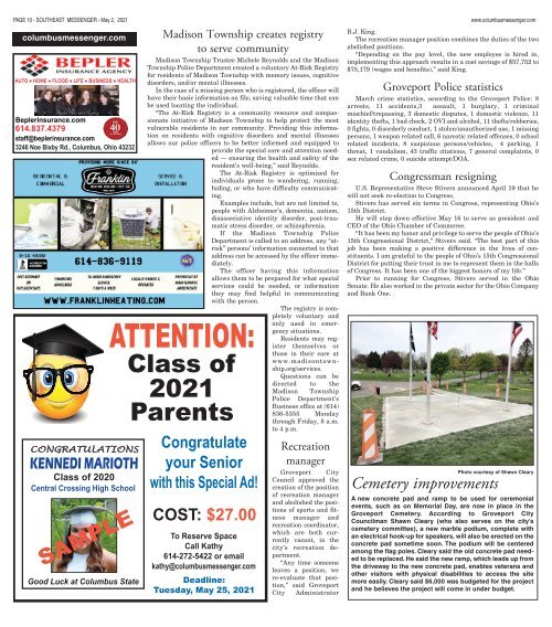 Groveport Messenger - May 2nd, 2021