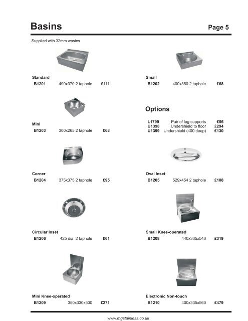 PRICE LIST MAY 2021