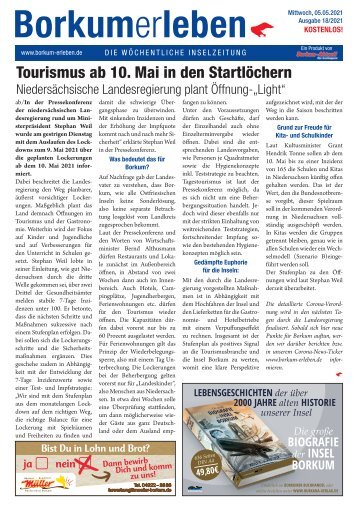 05.05.2021 / Borkumerleben - Die wöchentliche Inselzeitung