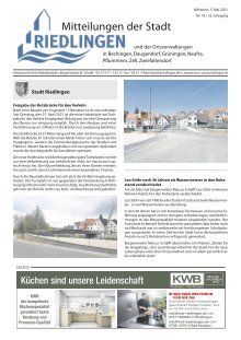 Amtliches Mitteilungsblatt Riedlingen 05.05.2021