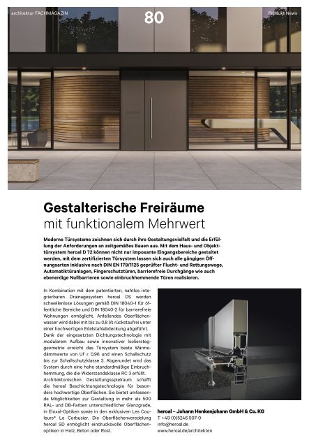  architektur Fachmagazin Ausgabe 3 2021