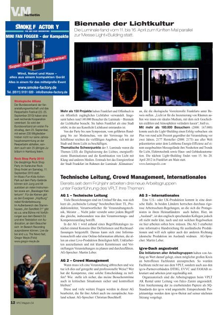 VPLT Magazin 54