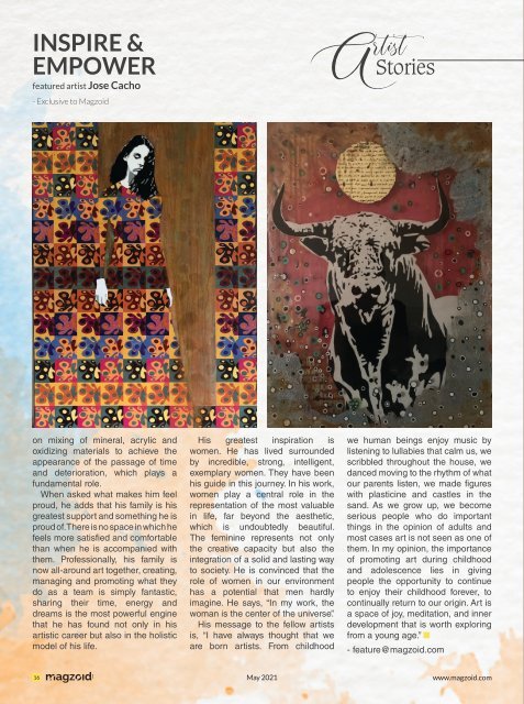 Magzoid Magazine - Leading Art Magazine of MENA | May 2021