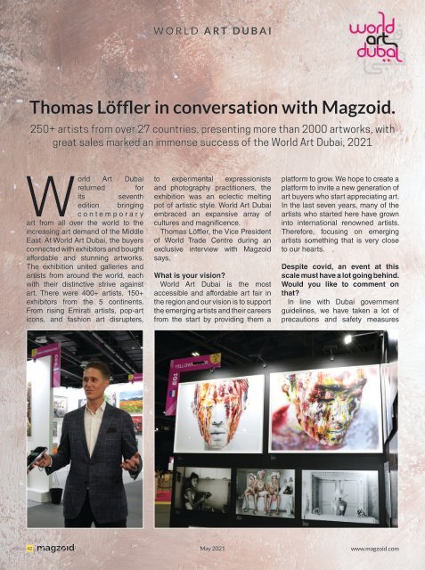 Magzoid Magazine - Leading Art Magazine of MENA | May 2021