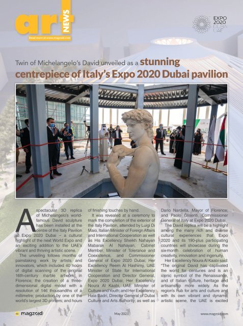 Magzoid Magazine - Leading Art Magazine of MENA | May 2021