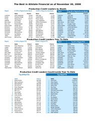 The Best in Allstate Financial as of April 30, 2008