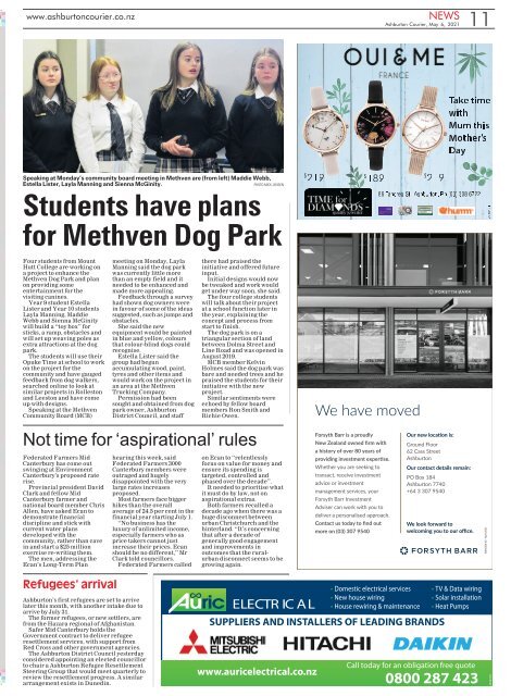 Ashburton Courier: May 06, 2021