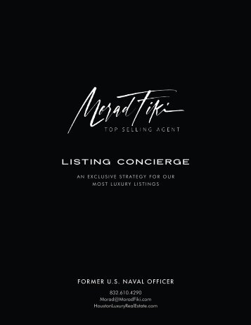 Morad Fiki's Listing Concierge Program