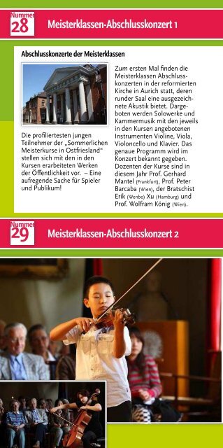 Kammerkonzert - Musikalischer Sommer in Ostfriesland