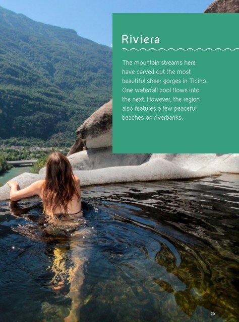 Book «Natural escapes – Ticino», sample pages: Riviera