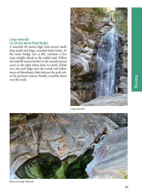 Book «Natural escapes – Ticino», sample pages: Riviera