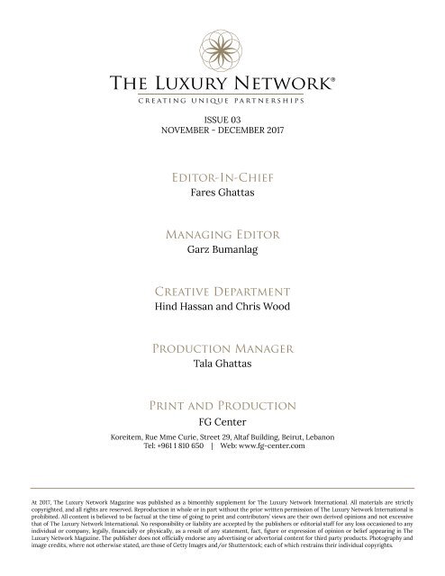 The Luxury Network International Magazine Issue 03