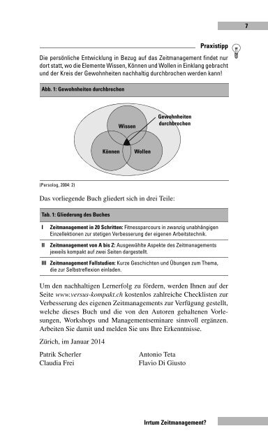 Leseprobe: Scherler/Teta/Frei/Di Giusto: Irrtum Zeitmanagement?