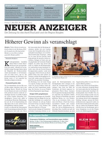 Neuer Anzeiger 7. Mai 2021