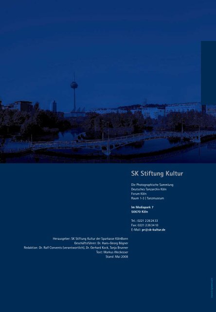 Tätigkeitsbericht 2007 BSK Stiftung Kultur