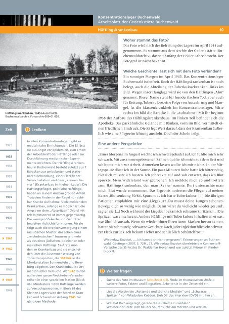 KonzentratIonslager BuchenwalD 1937 – 1945 - Gedenkstätte ...